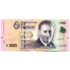 Банкнота 100 песо 2019 года Уругвай