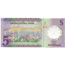 Банкнота 5 риалов 2024 года Саудовская Аравия (реверс)