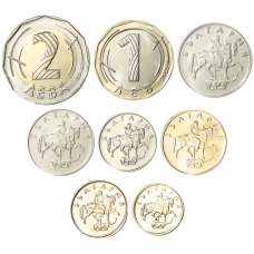 Набор из 8 монет Болгария (реверс)