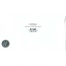 Монета 20 фунтов 2017 года Великобритания «70 лет свадьбе Королевы Елизаветы II и Принца Филиппа» (в конверте с марками) (реверс)