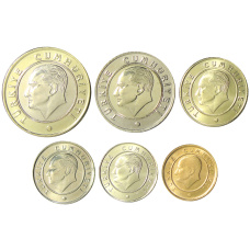 Набор монет Турция (реверс)