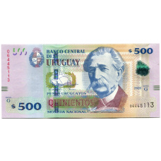 Банкнота 500 песо 2020 года Уругвай