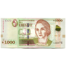 Банкнота 1000 песо 2020 года Уругвай