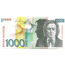 Банкнота 1000 таларов 2003 года Словения