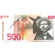 Банкнота 500 толаров 2005 года Словения