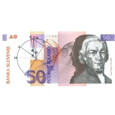 Банкнота 50 толаров 1992 года Словения