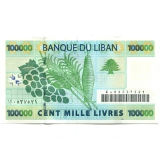 Банкнота 100000 ливров 2004 года Ливан