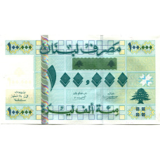 Банкнота 100000 ливров 2004 года Ливан (вид 2)