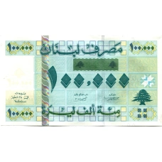 Банкнота 100000 ливров 2004 года Ливан (вид 2)
