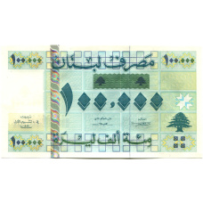Банкнота 100000 ливров 1999 года Ливан (вид 2)