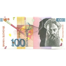 Банкнота 100 толаров 2003 года Словения