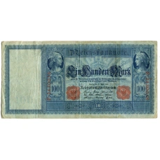 Банкнота 100 марок 1910 года Германия