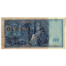Банкнота 100 марок 1910 года Германия (вид 2)