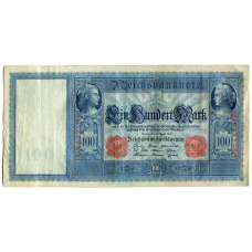 Банкнота 100 марок 1910 года Германия