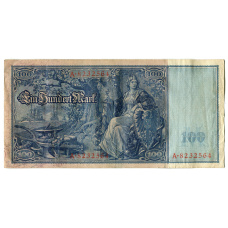 Банкнота 100 марок 1910 года Германия (вид 2)