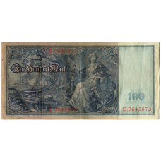 Банкнота 100 марок 1910 года Германия (вид 2)