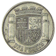 Монета 1 песета 1933 года Испания (реверс)