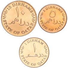 Набор из 3 монет 2012 года Катар (реверс)