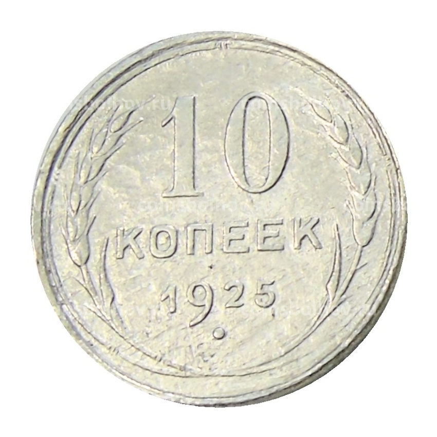 Монета 10 копеек 1925 года
