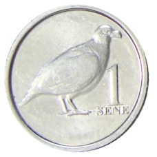 Монета 1 сене 2020 года Самоа «Зубастоклювый голубь» (аверс)
