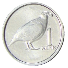 Монета 1 сене 2020 года Самоа «Зубастоклювый голубь» (аверс)