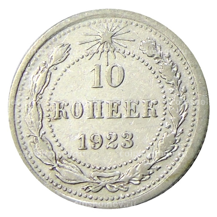 Монета 10 копеек 1923 года
