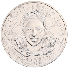 Монета 10 евро 2025 года Франция «50 лет со дня смерти Жозефины Бейкер» (в буклете) (аверс)