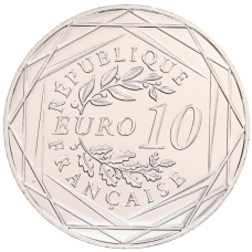 Монета 10 евро 2025 года Франция «50 лет со дня смерти Жозефины Бейкер» (в буклете) (реверс)