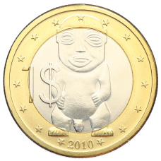 Монета 1 доллар 2010 года Острова Кука (аверс)