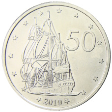 Монета 50 центов 2010 года Острова Кука (аверс)