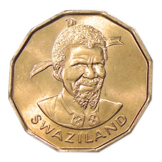 Монета 1 цент 1974 года Свазиленд (реверс)