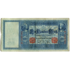 Банкнота 100 марок 1910 года Германия (аверс)