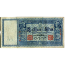Банкнота 100 марок 1910 года Германия (аверс)