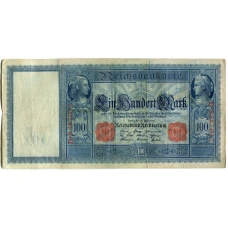 Банкнота 100 марок 1910 года Германия