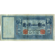 Банкнота 100 марок 1910 года Германия