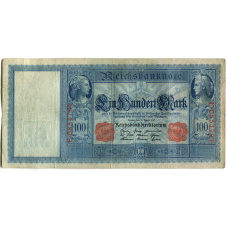Банкнота 100 марок 1910 года Германия