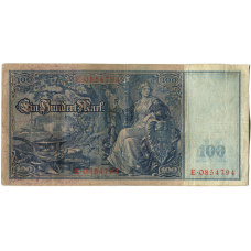 Банкнота 100 марок 1910 года Германия (вид 2)