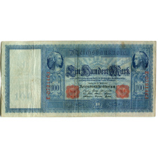 Банкнота 100 марок 1910 года Германия (аверс)