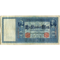 Банкнота 100 марок 1910 года Германия (аверс)