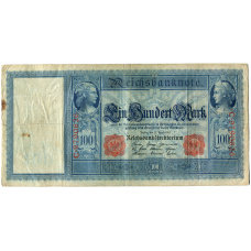 Банкнота 100 марок 1910 года Германия