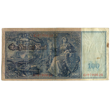 Банкнота 100 марок 1910 года Германия (вид 2)