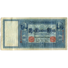 Банкнота 100 марок 1910 года Германия