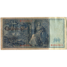 Банкнота 100 марок 1910 года Германия (вид 2)