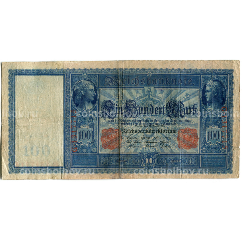 Банкнота 100 марок 1910 года Германия