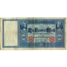 Банкнота 100 марок 1910 года Германия