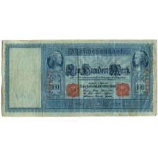 Банкнота 100 марок 1910 года Германия