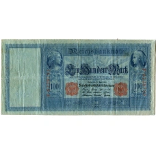 Банкнота 100 марок 1910 года Германия