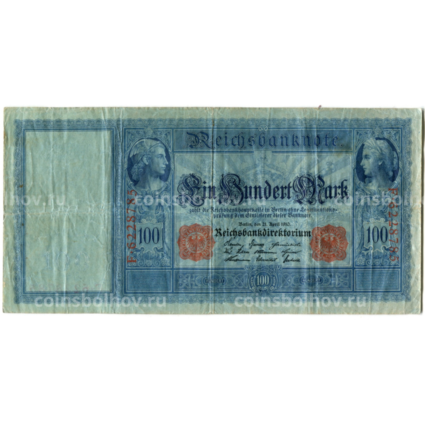 Банкнота 100 марок 1910 года Германия
