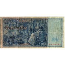 Банкнота 100 марок 1910 года Германия (вид 2)
