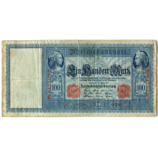 Банкнота 100 марок 1910 года Германия